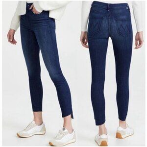 MOTHER Stunner Ankle Fray Step Hem Jeans in Cross Your Fingers